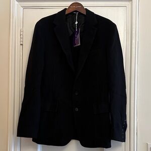 Ralph Lauren Men's Elegant Black Cashmere Sport Coat